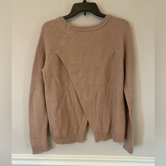 Madewell blush Province Cross-Back Pullover Sweater. S - Picture 3 of 8